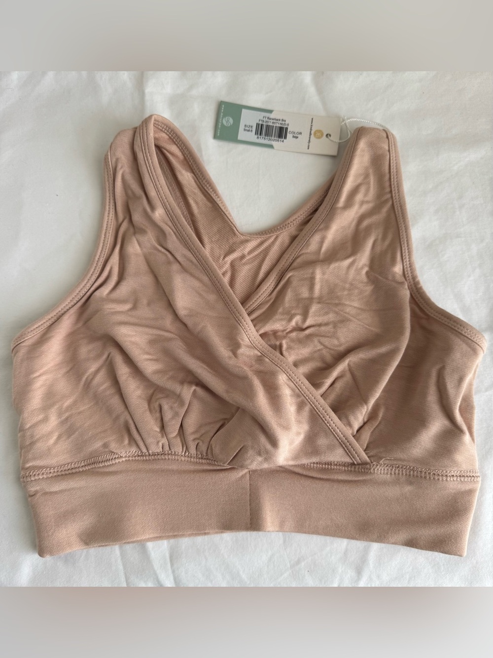 Kindred Bravely Wrap-Front Nursing Bralette in Blush Nude